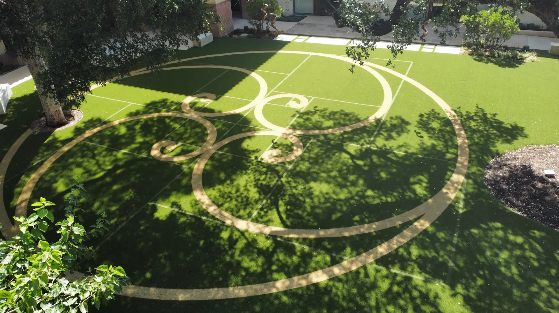 Artifiical grass design common area from SYNLawn