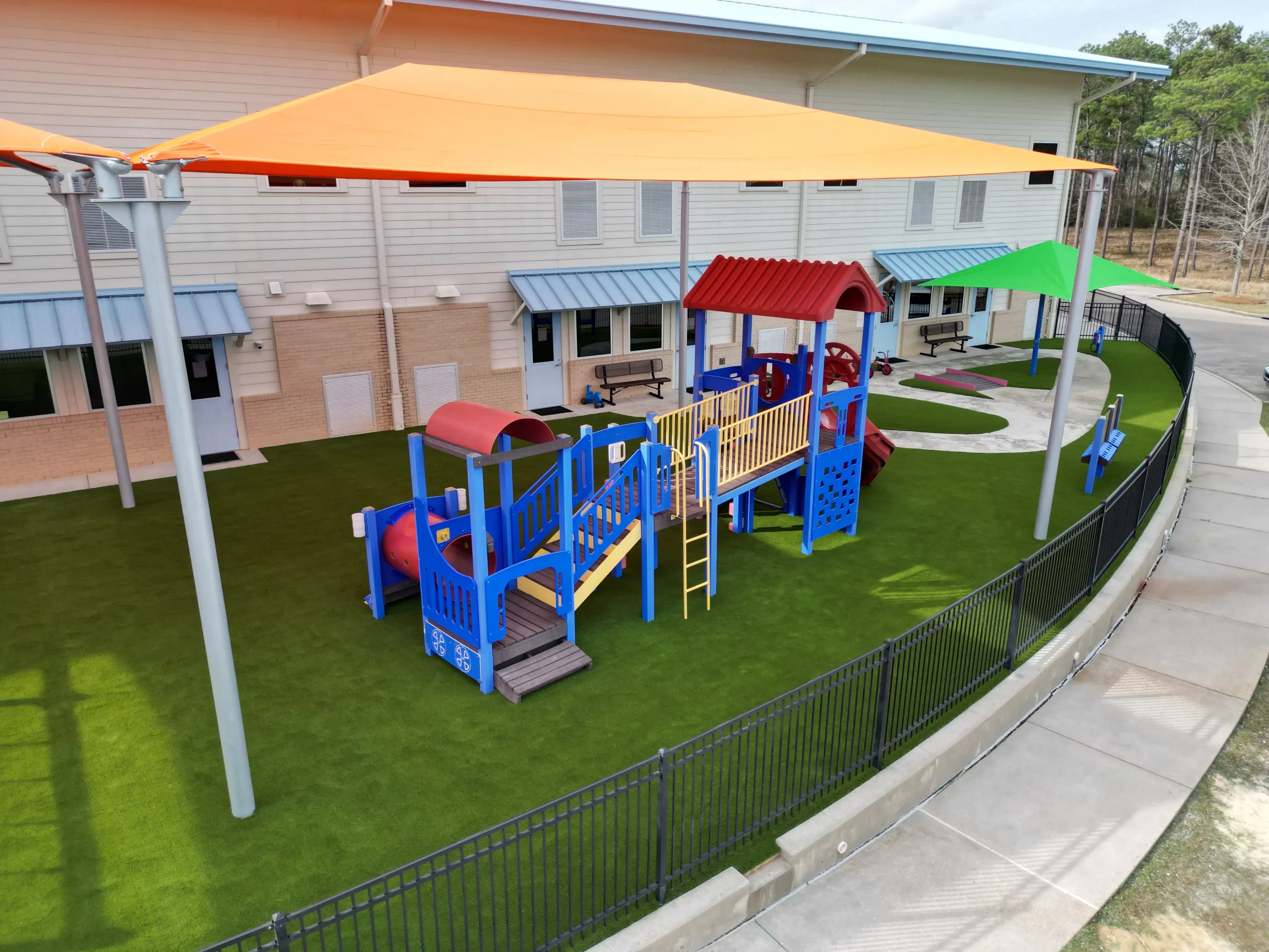 orlando school artificial grass lawn