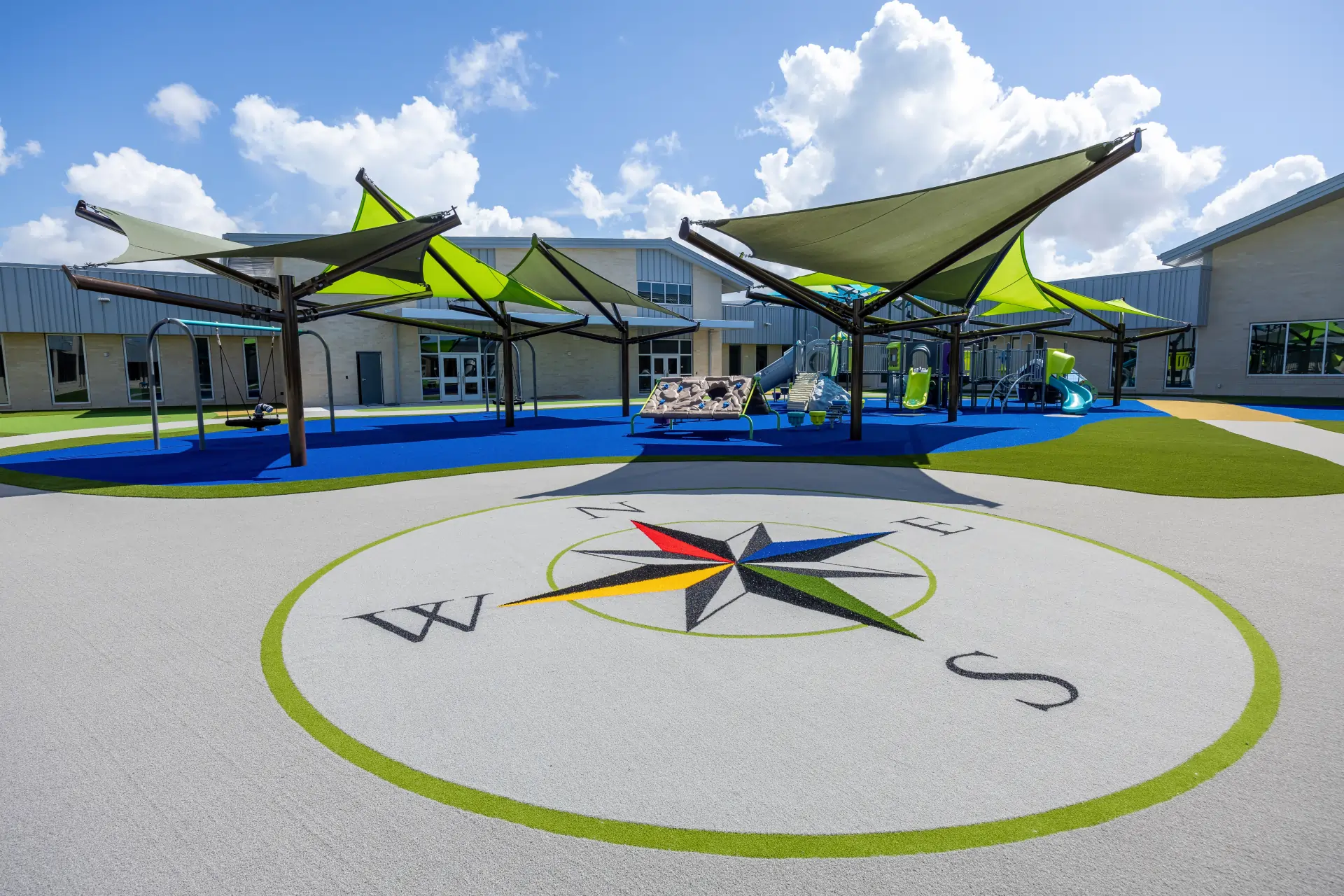 orlando school artificial grass lawn