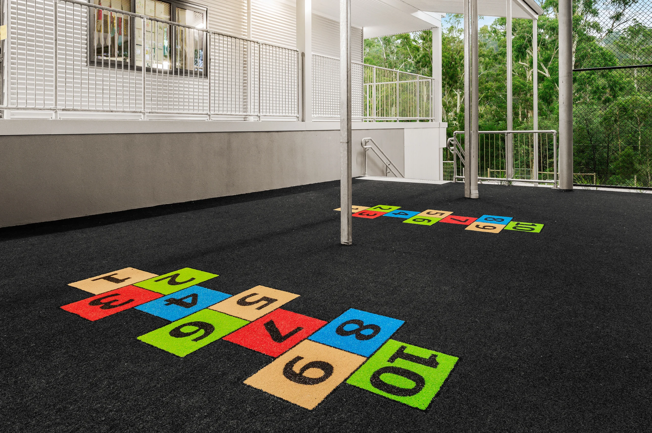 Custom Orlando Artificial Turf Hopscotch Design Custom Orlando Artificial Turf Hopscotch Design