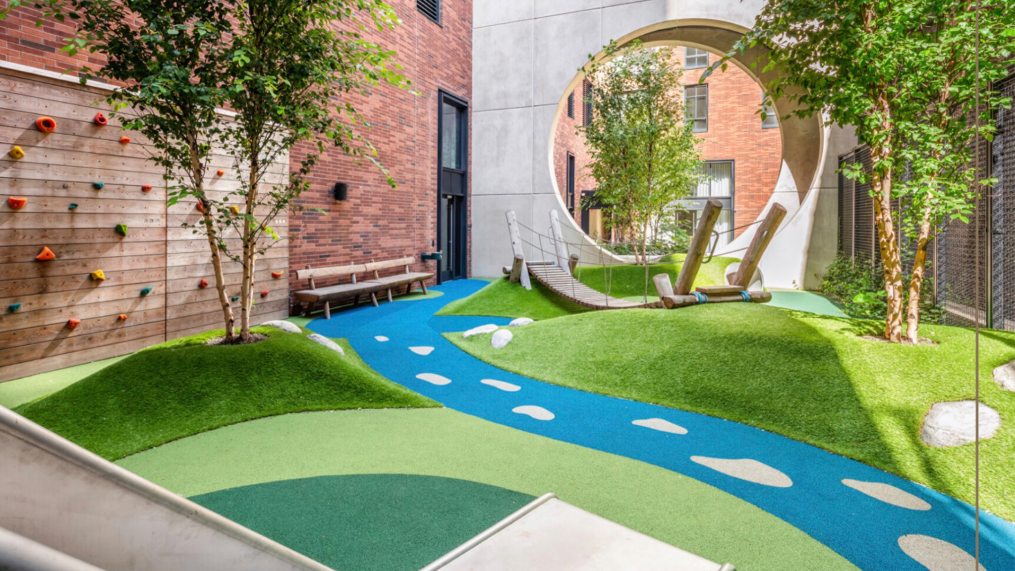 Orlando Commercial Artificial Grass Playground Courtyard Orlando Commercial Artificial Grass Playground Courtyard