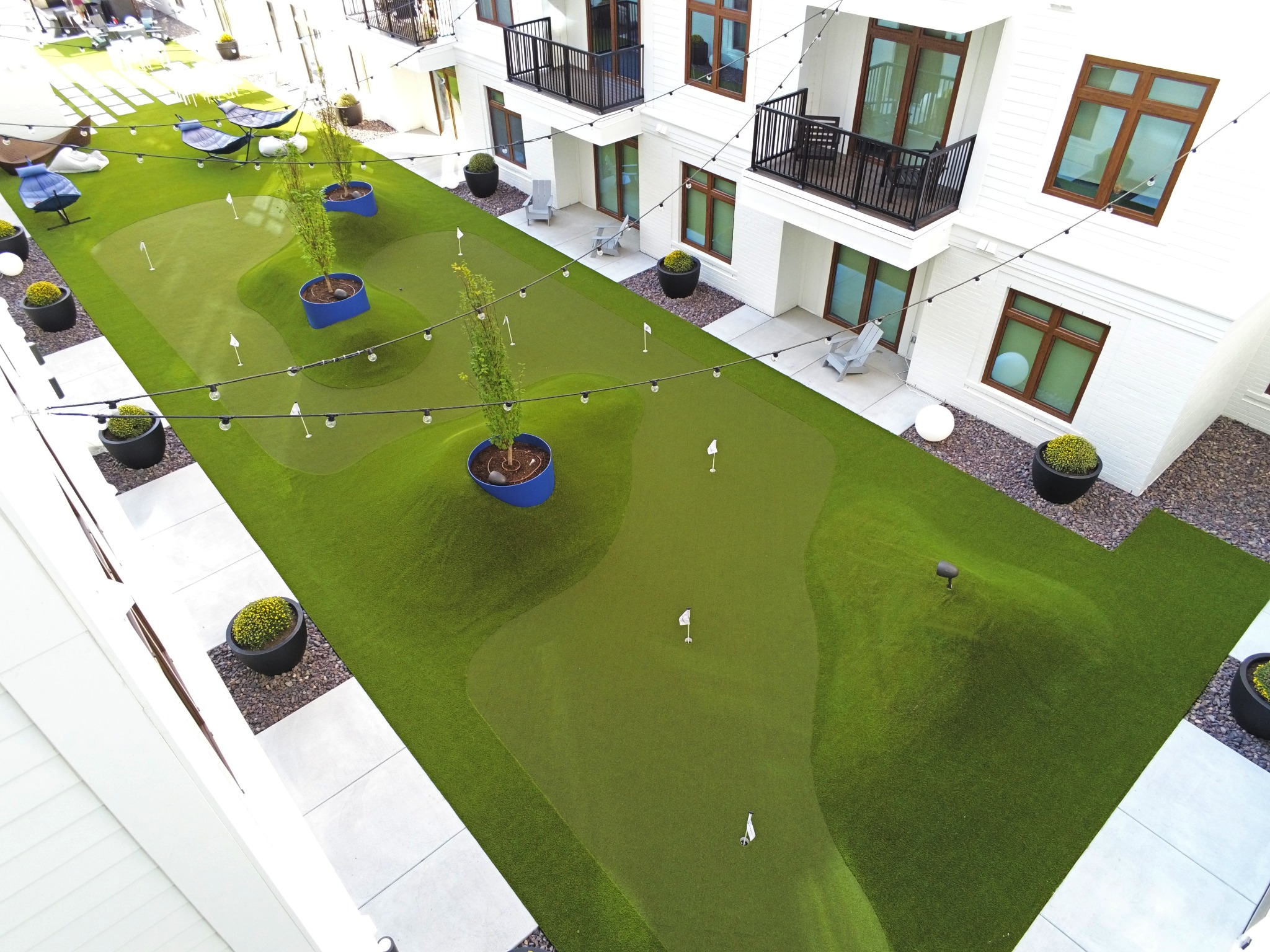Orlando Commercial Artificial Grass Putting Green Courtyard Orlando Commercial Artificial Grass Putting Green Courtyard